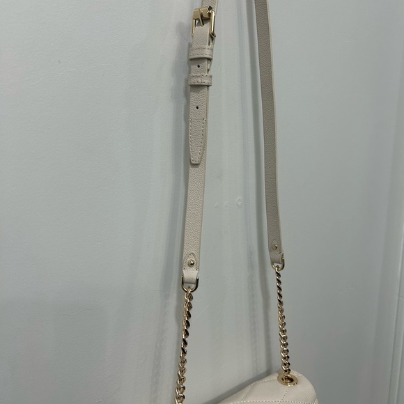 NWT- Rebecca Minkoff Edie Quilted Leather Crossbody w/Gold Chain Hardware Pearl - Picture 9 of 10